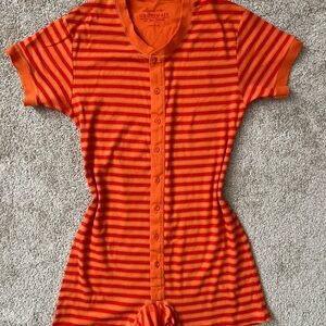 Victoria's Secret Orange Overall Underware